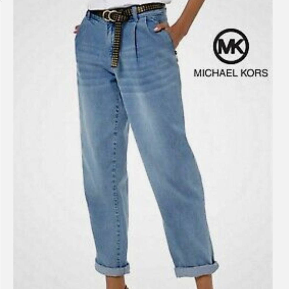 Michael Kors pleated Plus jeans